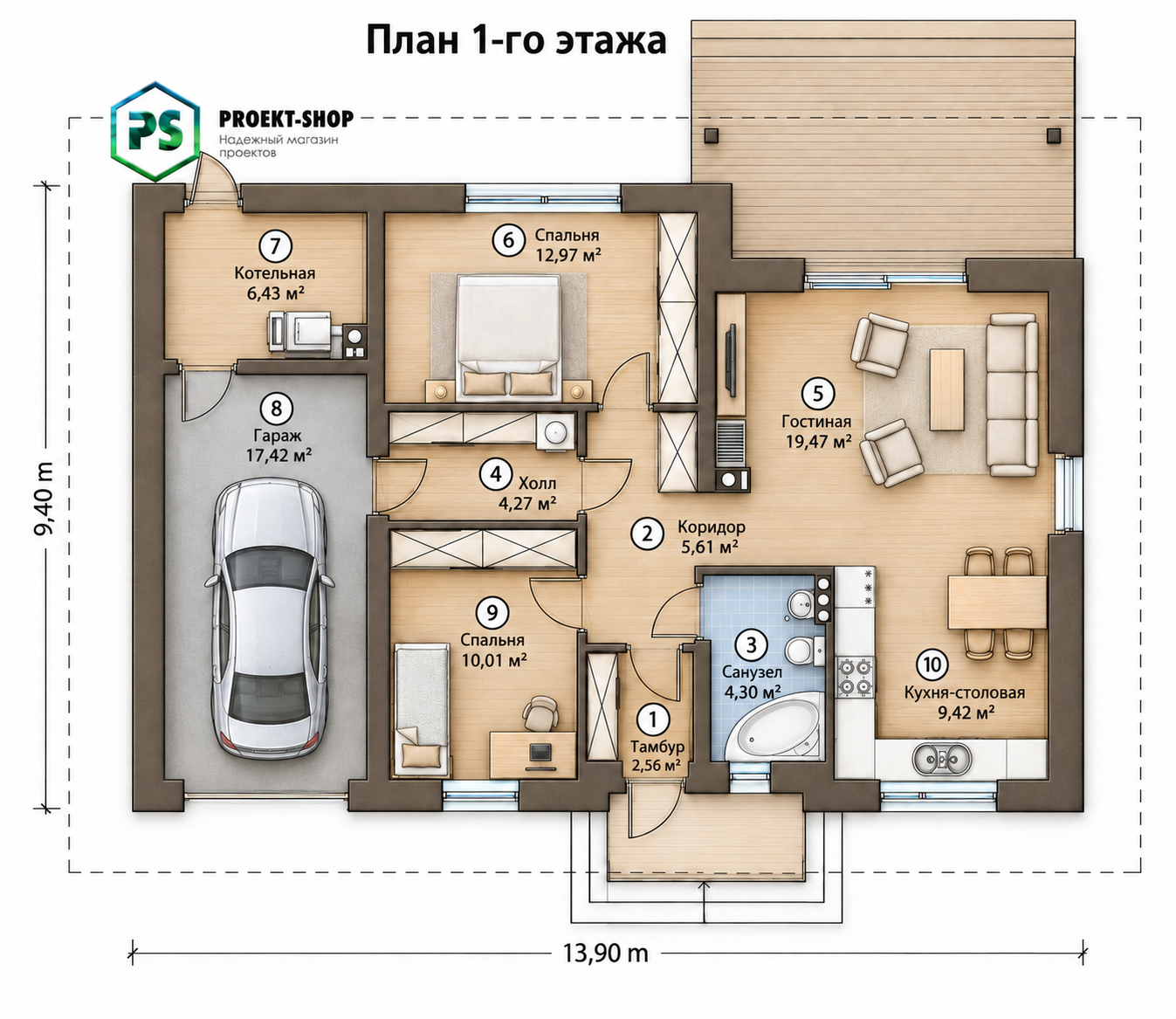 Планировка проекта 6-146